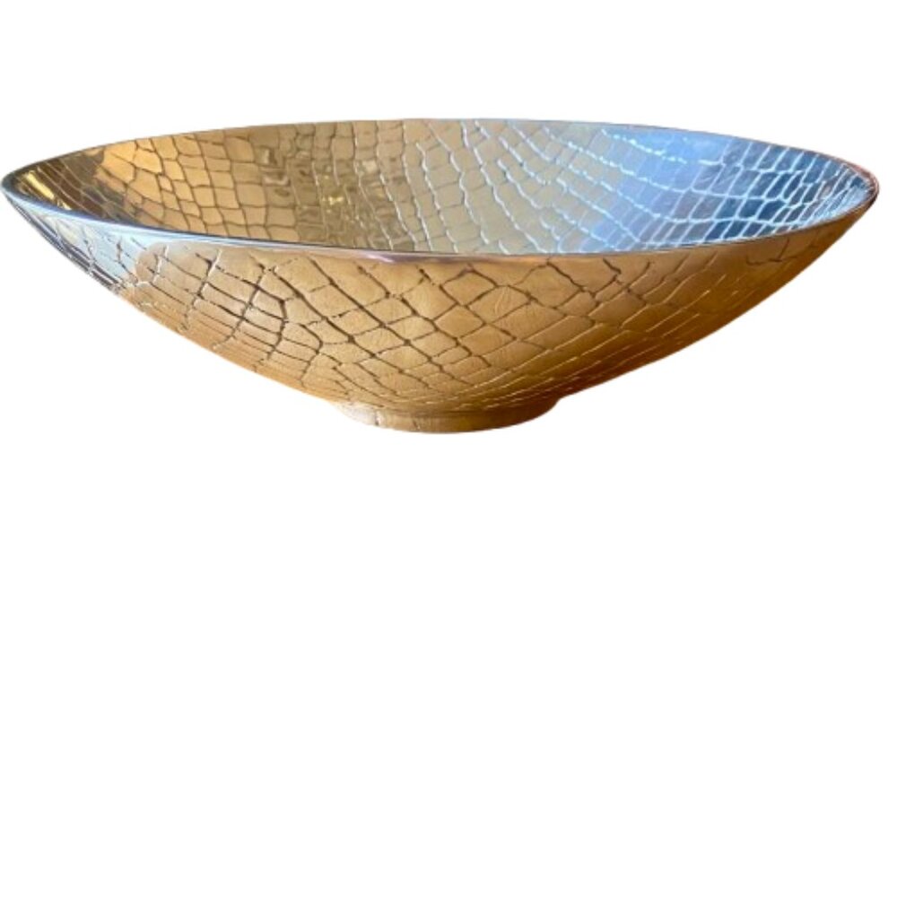 Beatriz Ball Handmade Bowl Croc Aluminum Alloy 5734